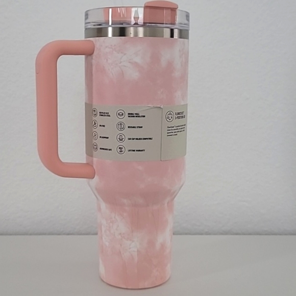 Peach Tie Dye Stanley 40oz Flowstate Tumbler - Picture 3 of 5